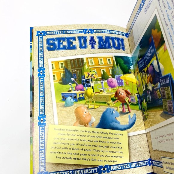 Monsters Inc University Kid Book Hardcover Disney Wonderful World Of Reading New - Picture 5 of 5